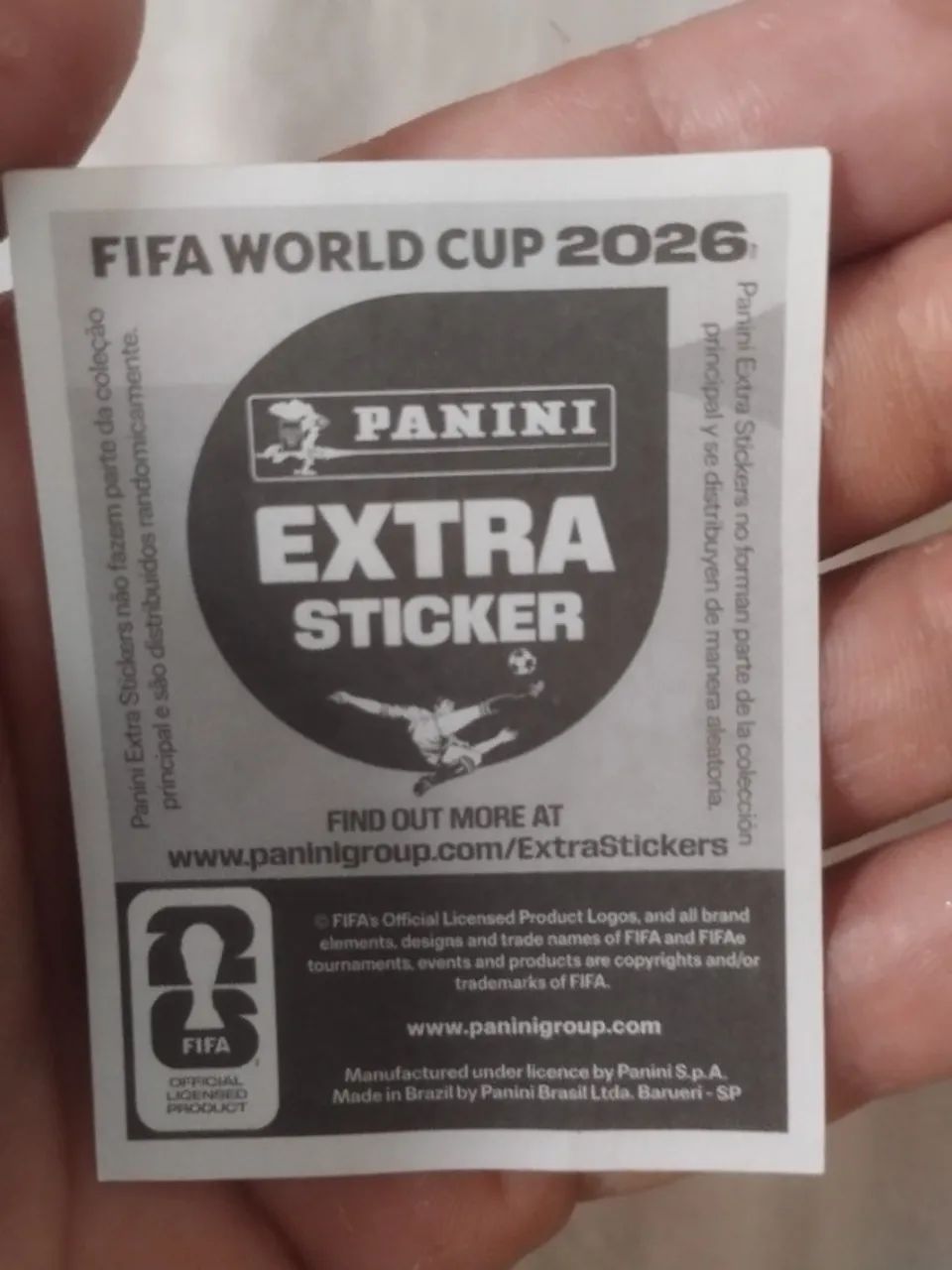 figurinha extra sticker GOLD MESSI 2026 - Foto 3