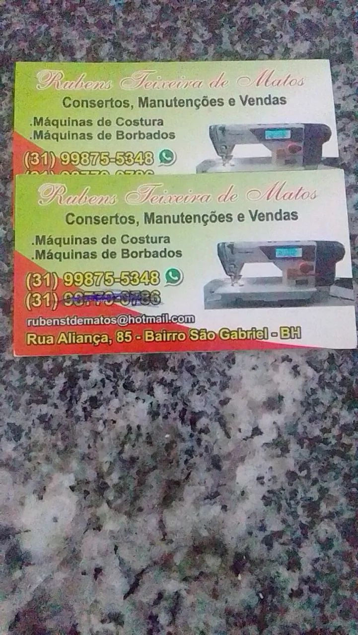 Máquinas de costuras consertos 