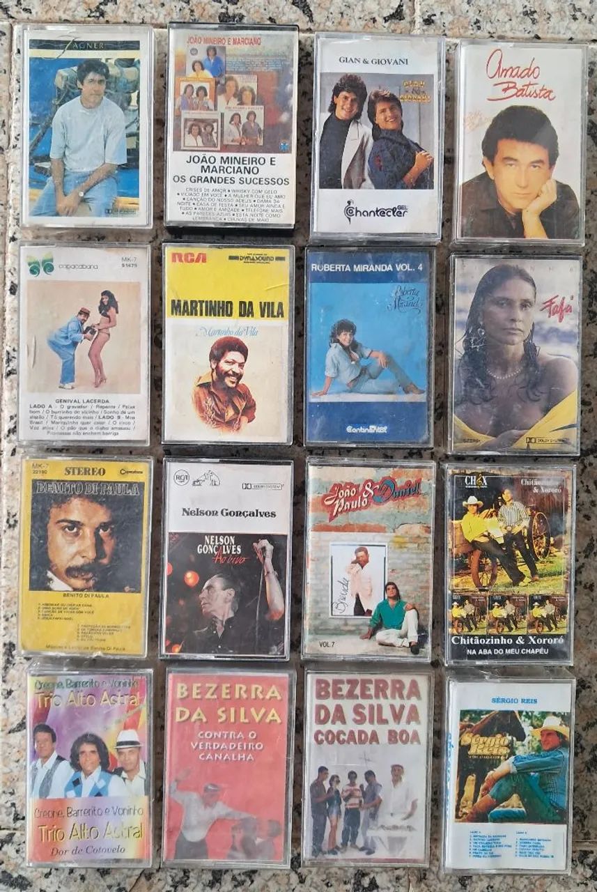 Lote de Fitas Cassette cantores  populares 