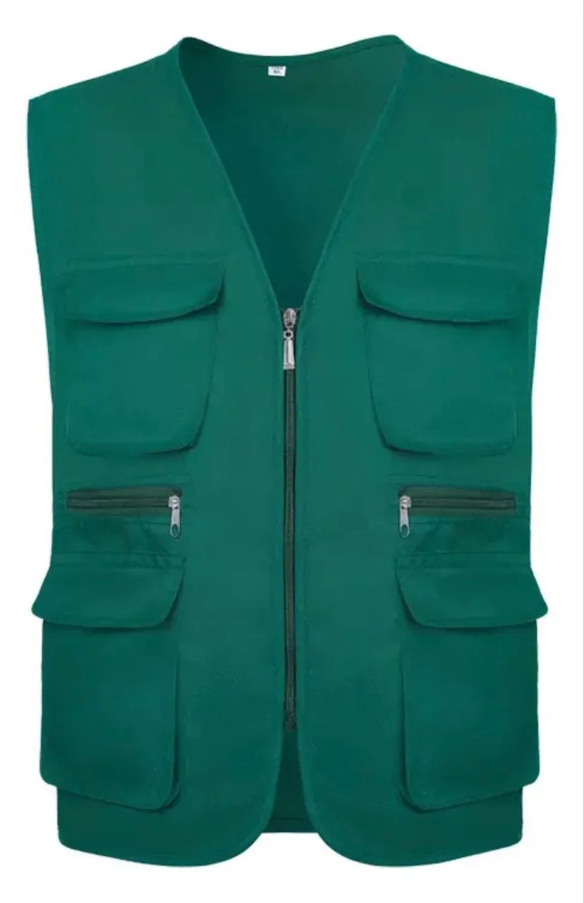 Colete Multifuncional com Múltiplos Bolsos - Verde