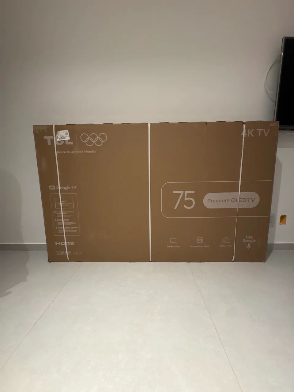 SMART TV TCL 75 POLEGADAS P7L QLED 4K NOVA LACRADA COM NOTA FISCAL 07/07/2026