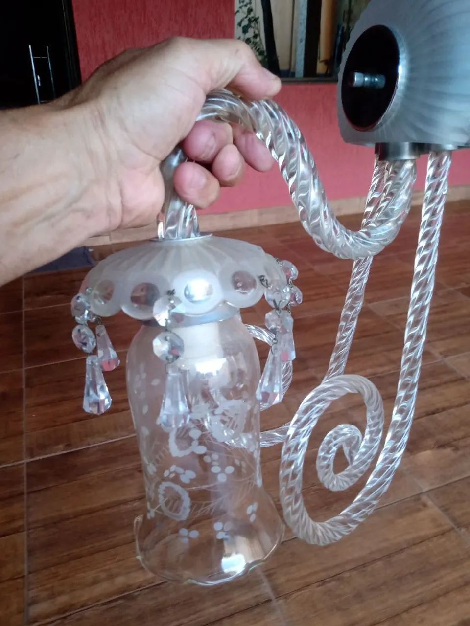 Luminária de cristal de parede  - Foto 3