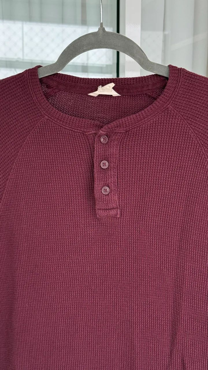 Camiseta henley thermal