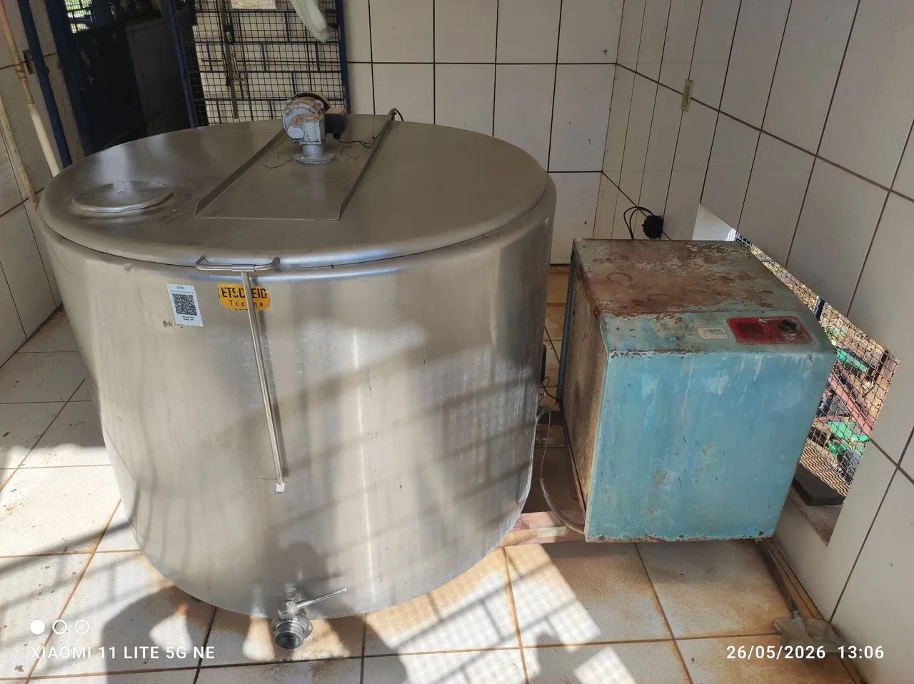 Tanque de resfriamento de leite 