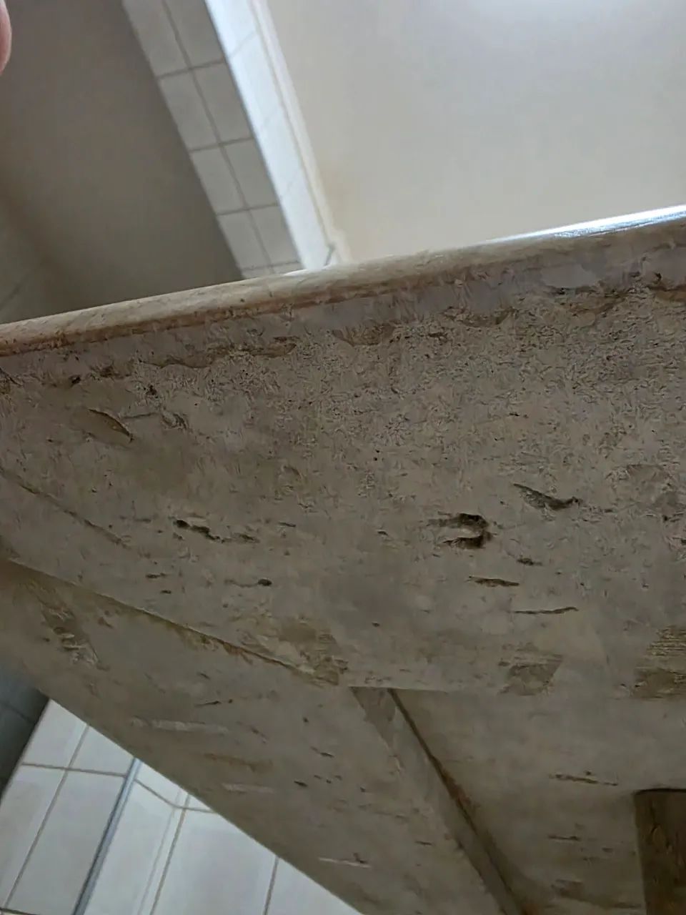 Mesa de mármore Travertino bege - Foto 5