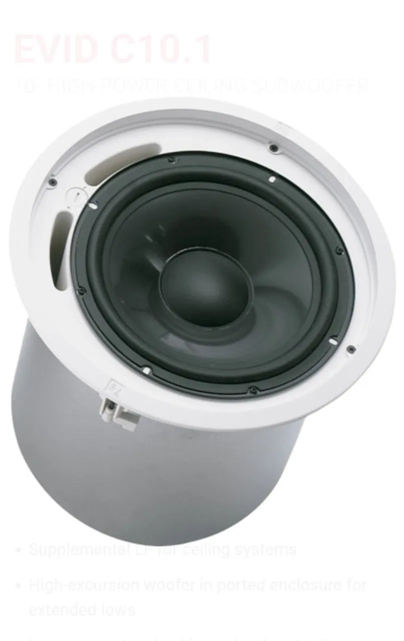 Eletro-voice cx de sub de teto EV C10.1