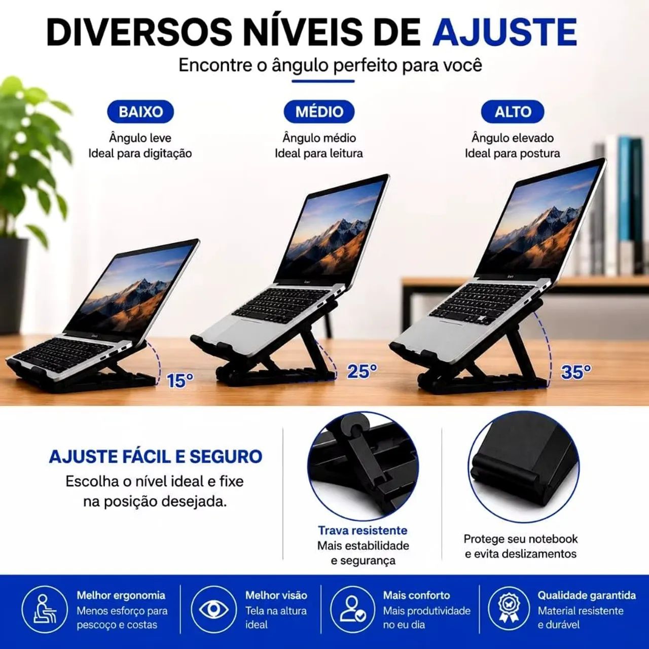 Suporte dobrável para notebook multiuso - Foto 3