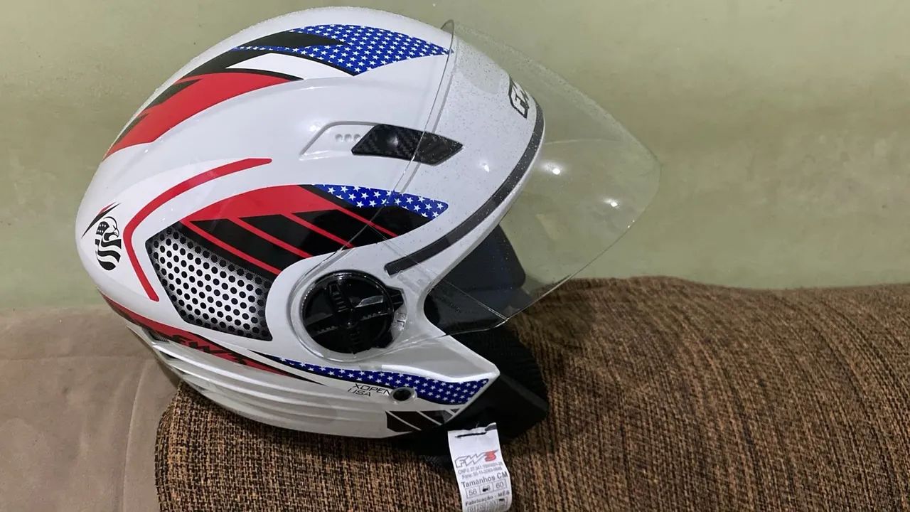 Capacete Fw3 aberto  - Foto 2