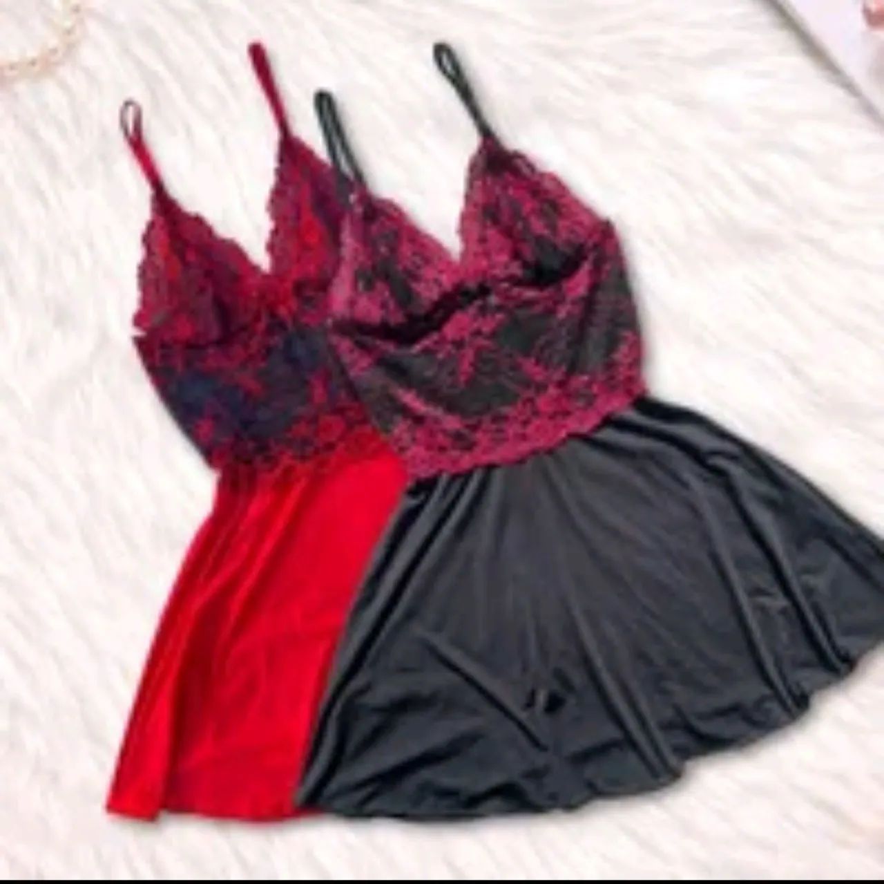 Camisola com renda microfibra