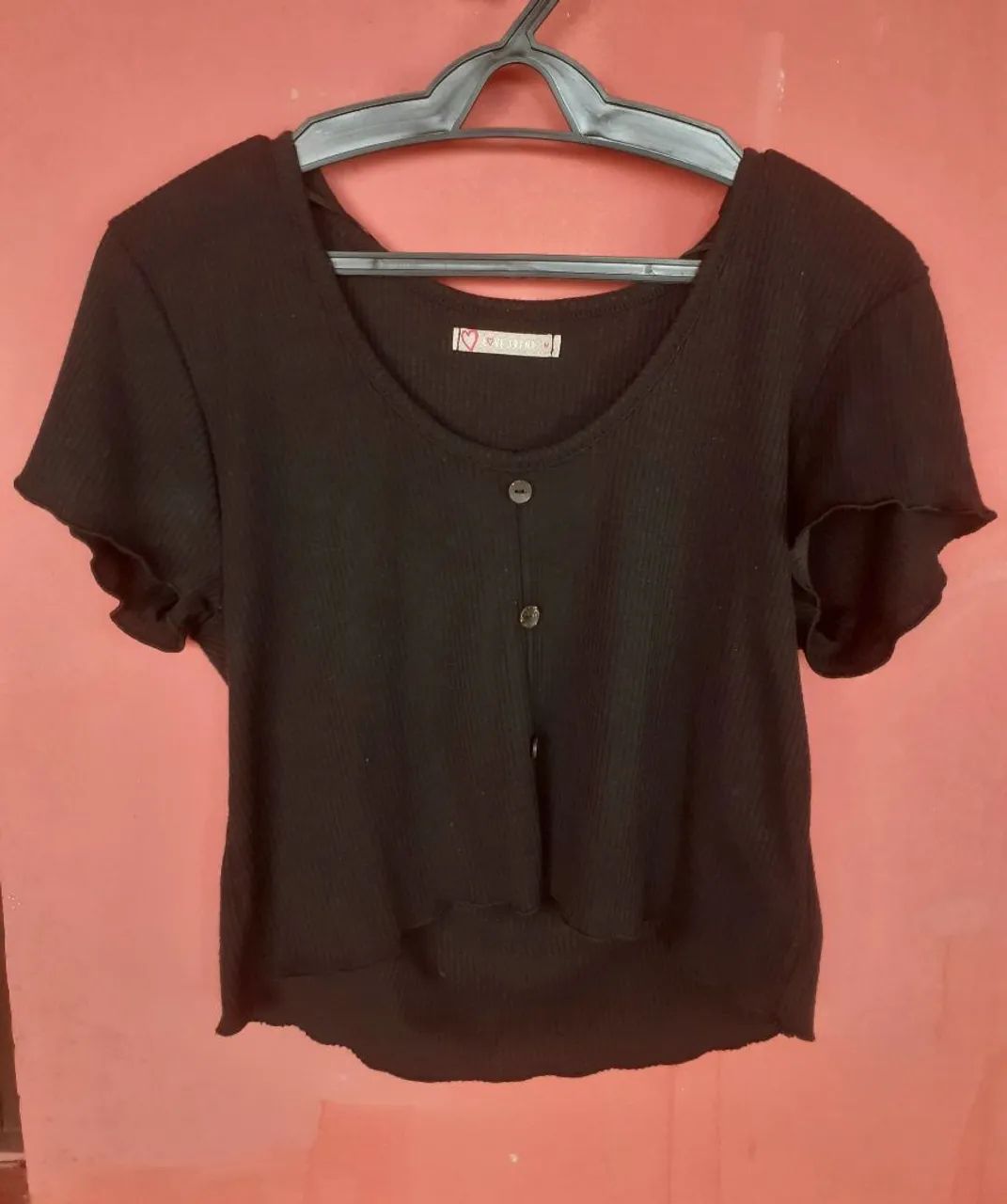 Macacão (Salompete) Saia Jeans Preto, 38 - Foto 4