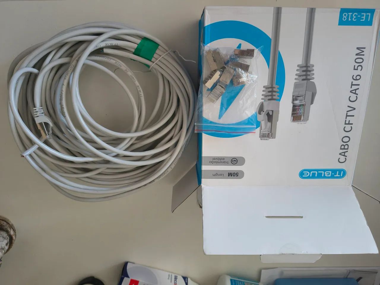 Cabo CFTV CAT6 20 metros 