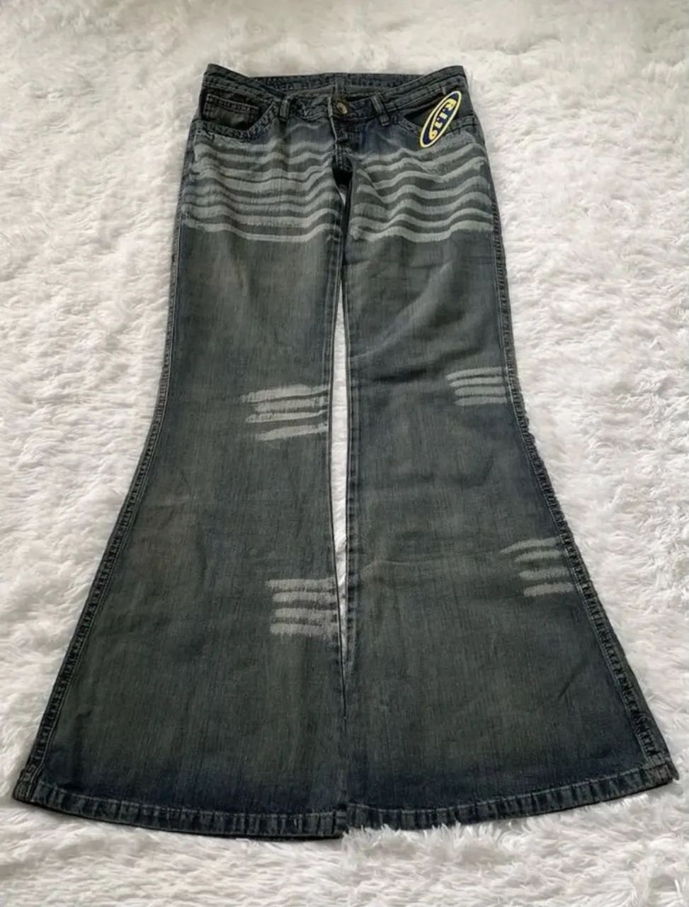 Calça jeans flare r.i.19 vintage 42