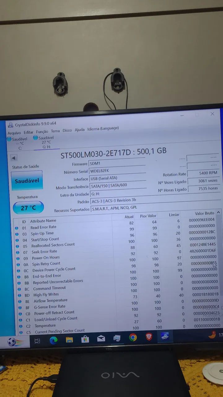 HD de notebook Seagate 500gb leia o anuncio