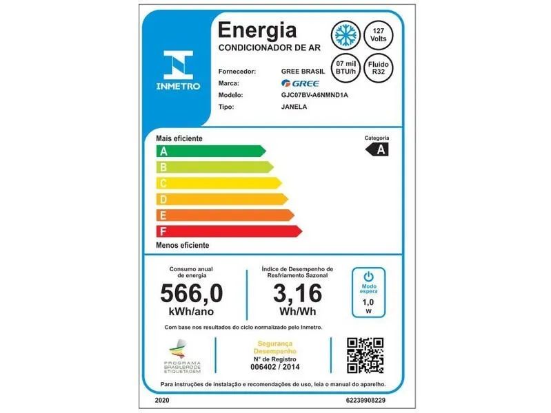 Ar-condicionado Janela Gree 7.000 BTUs - Foto 2