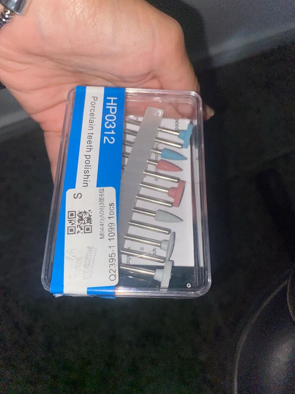 conjunto de pontas de borrachas abrasivas p/ acabam. de resina composta