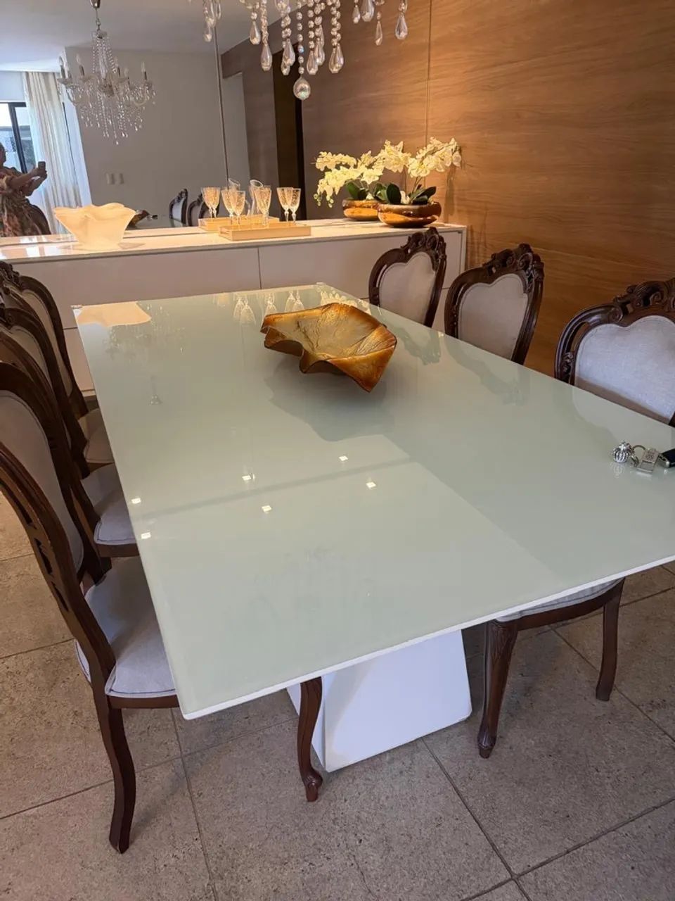 (Apenas a Mesa) Mesa de jantar (tamanho: 06 cadeiras) 