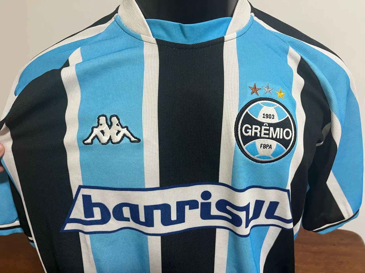 Camisa Grêmio Kappa 2002 Muito Conservada Tamanho G - Foto 5