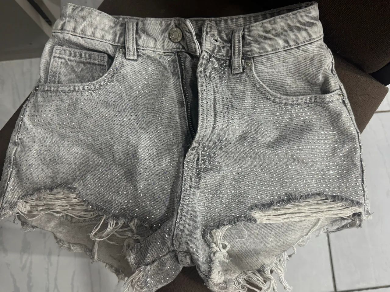 SHORT DE STRASS ZARA 