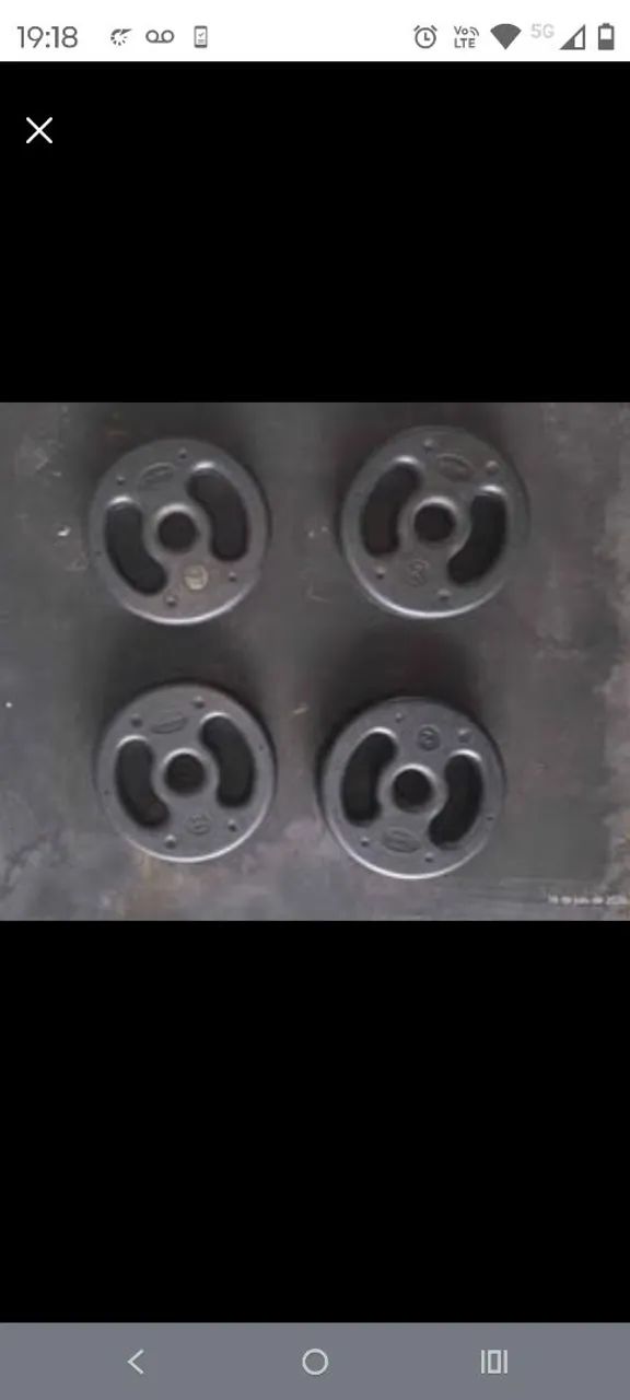 Anilhas injetadas de 2kg