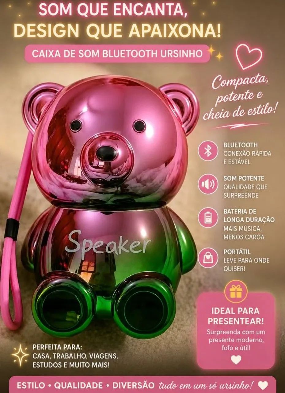 Caixa de som Bluetooth 