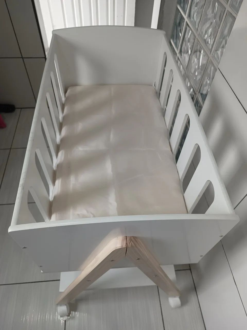 Berço Branco Soft Eco Wood Matic - Foto 3