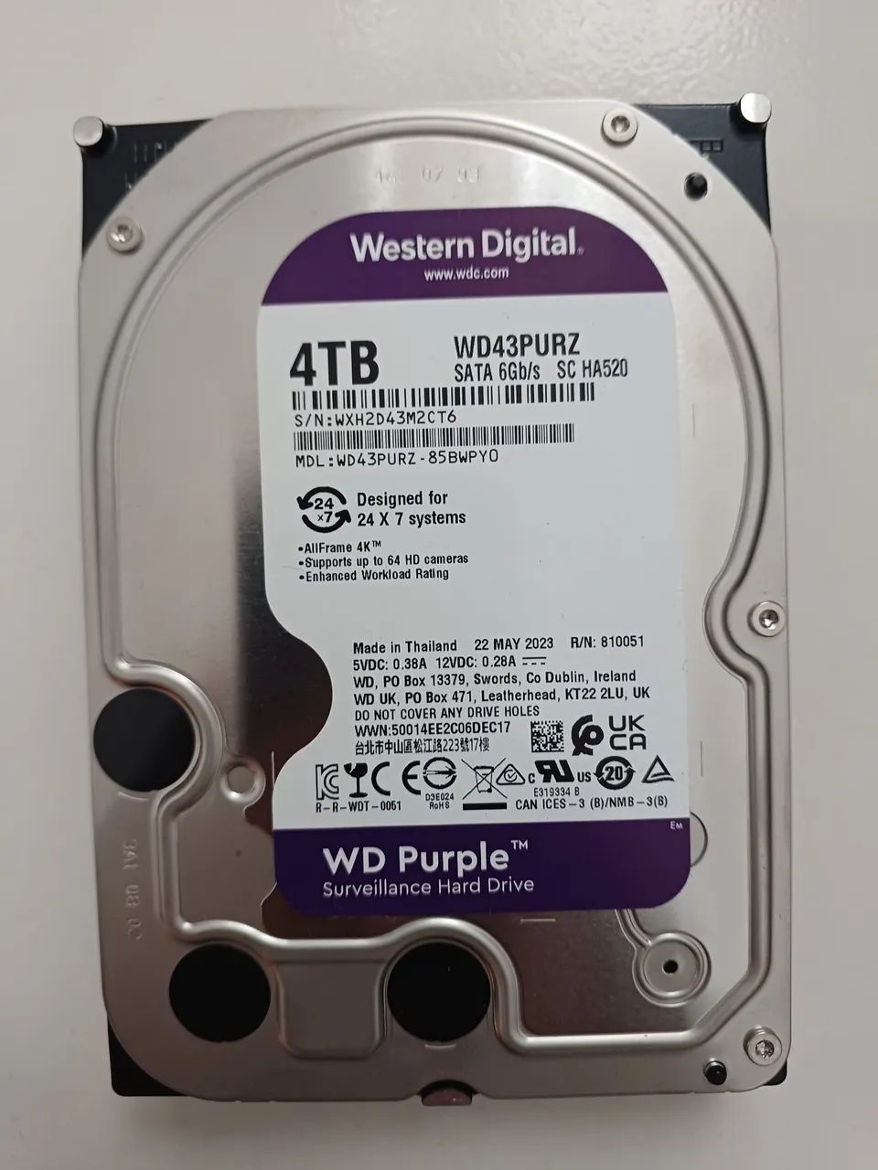 Hd wd Purple 4tb cftv dvr nvr cpu  - Foto 5