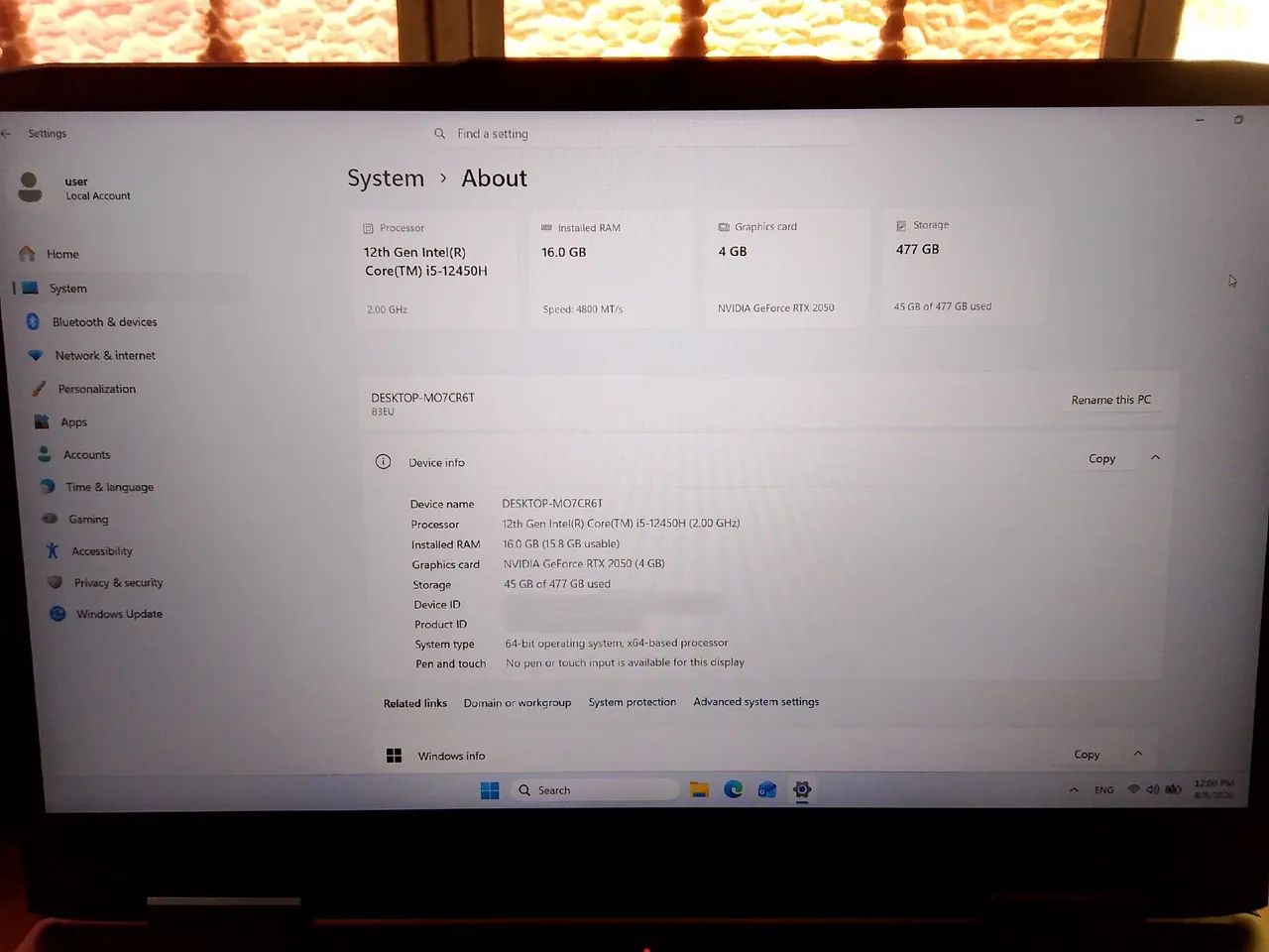 Notebook Gamer Lenovo Loq c/ RTX 2050 - Foto 2