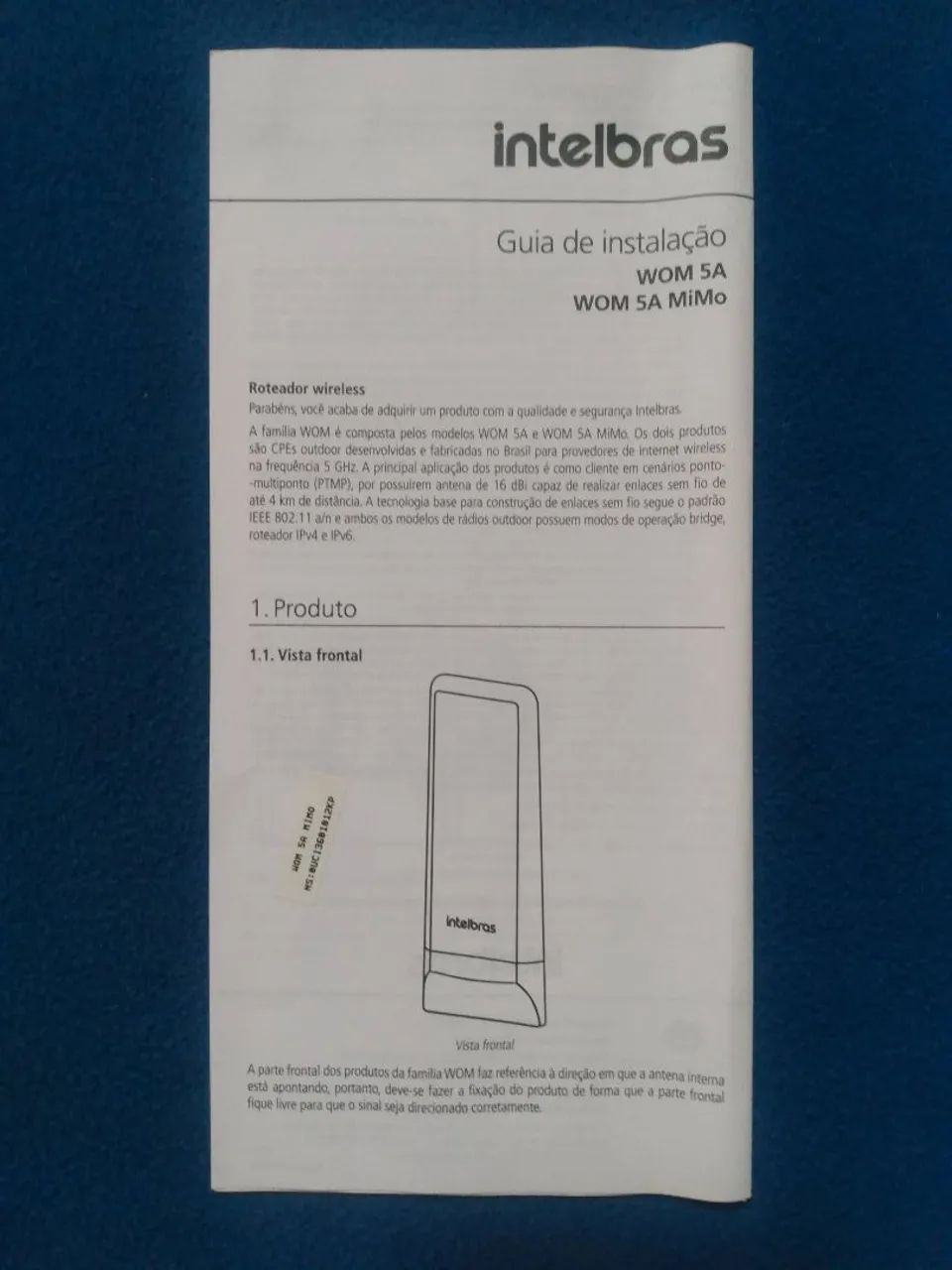 Par de roteadores Intelbras 5ghz Wom 5a Mimo. - Foto 4