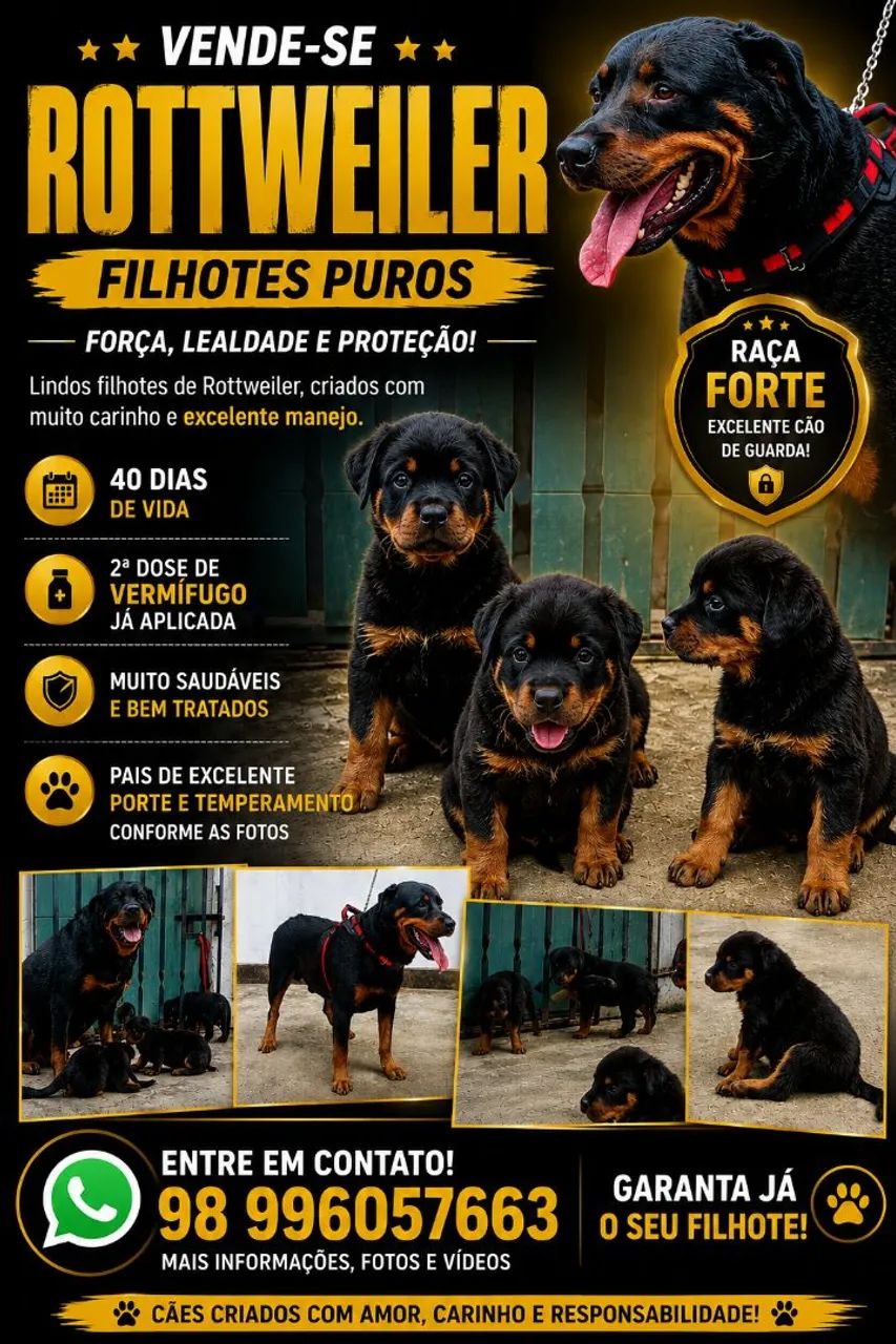Filhotes de Rottweiler