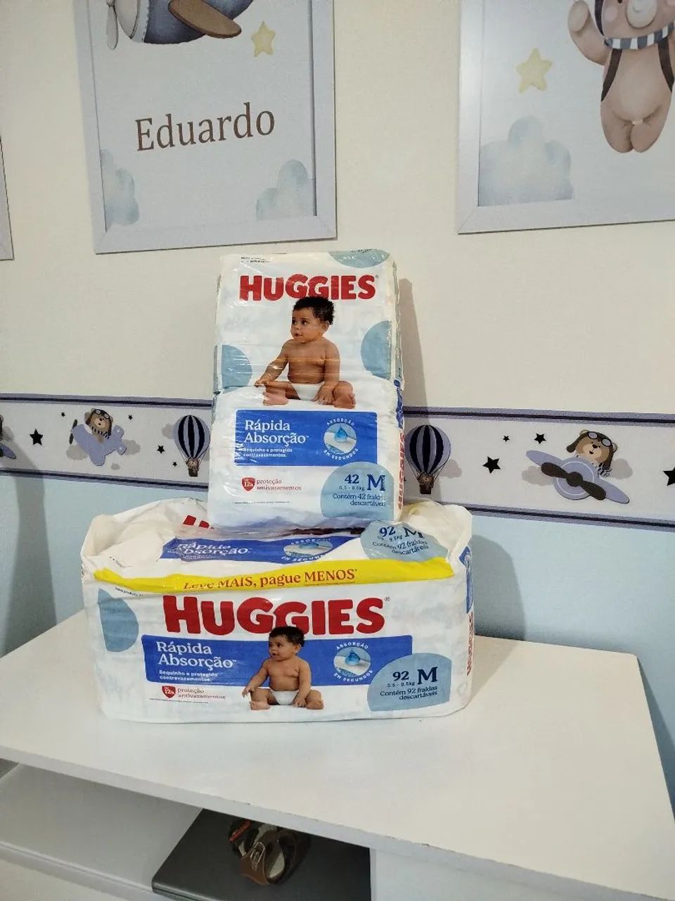 Fraldas Huggies tamanho M - Novas e Lacradas - Foto 2