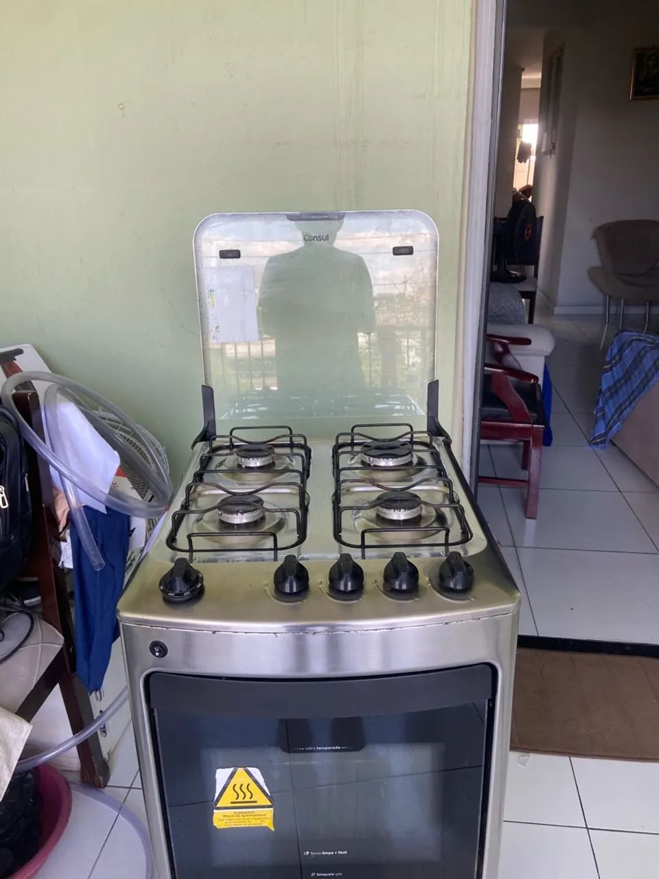 Fogão 4 boca inox automático  - Foto 4