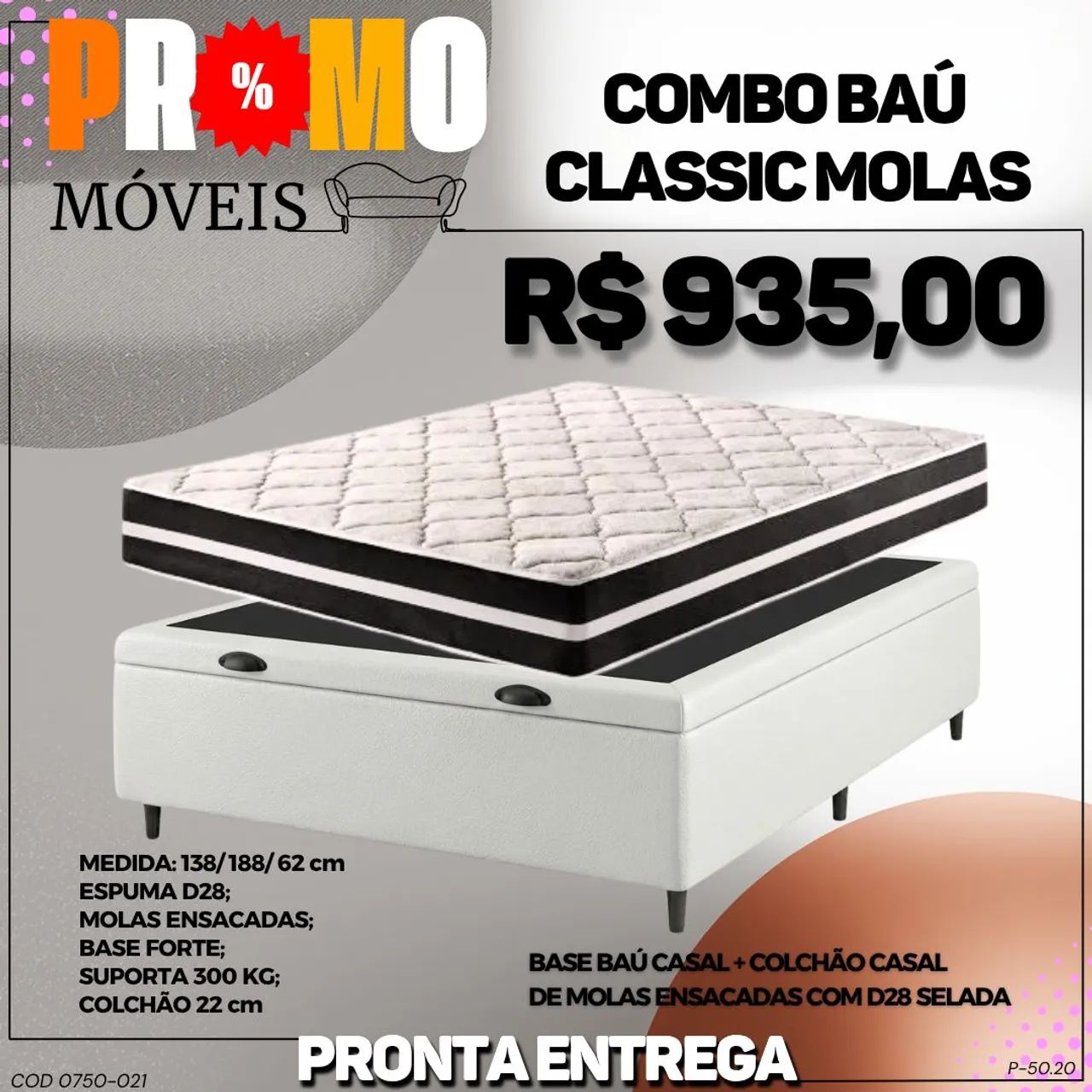 Cama casal molas ensacadas - Foto 4