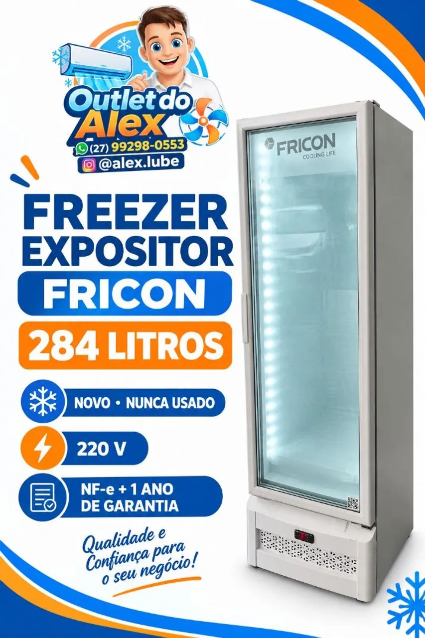 Freezer Vertical expositor Fricon -Novo