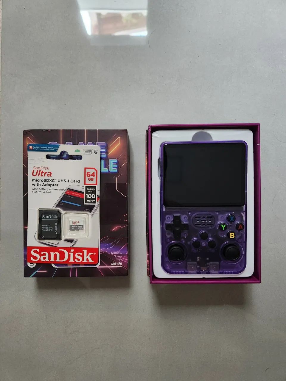 Game Console R36S + Cartão Micro SD 64gb - Foto 4