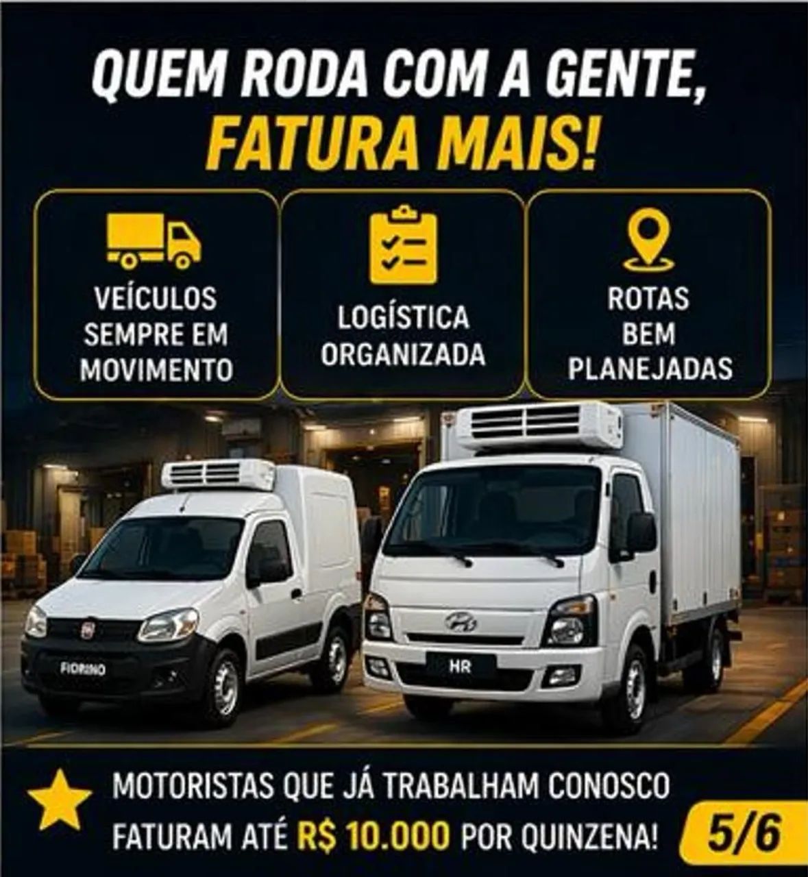 Agregado Fiorino,  HR ou  Van, Refrigerado  - Foto 5