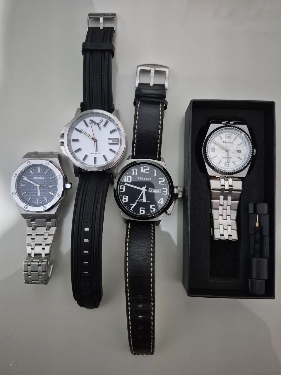 Black Friday  com 4 relógios Puma, Triton e Aimana 