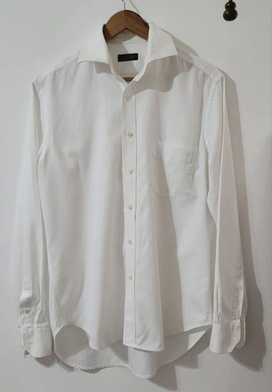 camisa branca zara man Tam M