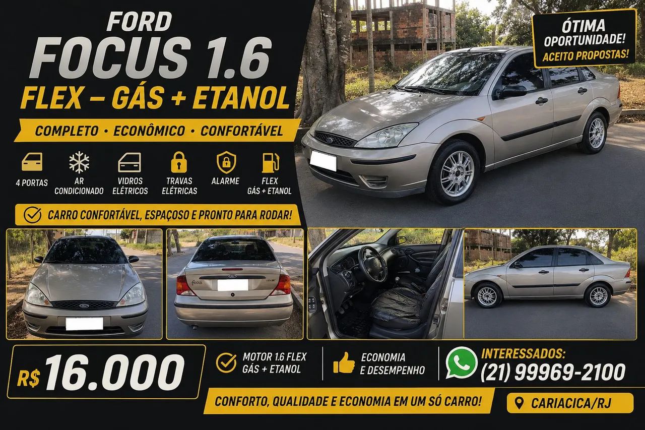 Ford Focus Focus Sedan 1.6/1.6 Flex 8V/16V 4p Mec. 2008