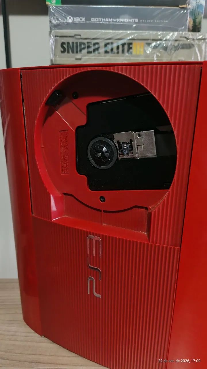 PS3 Super Slim Vermelho  - Foto 2