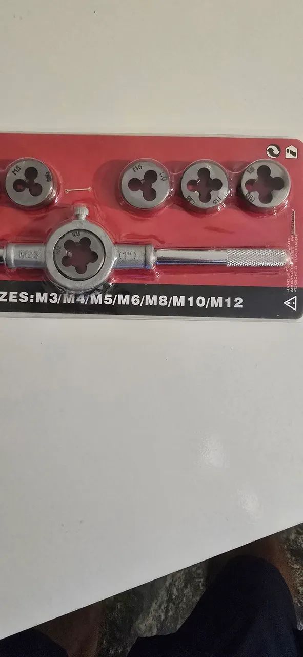 Kit abre rosca Macho de 3 a 12mm