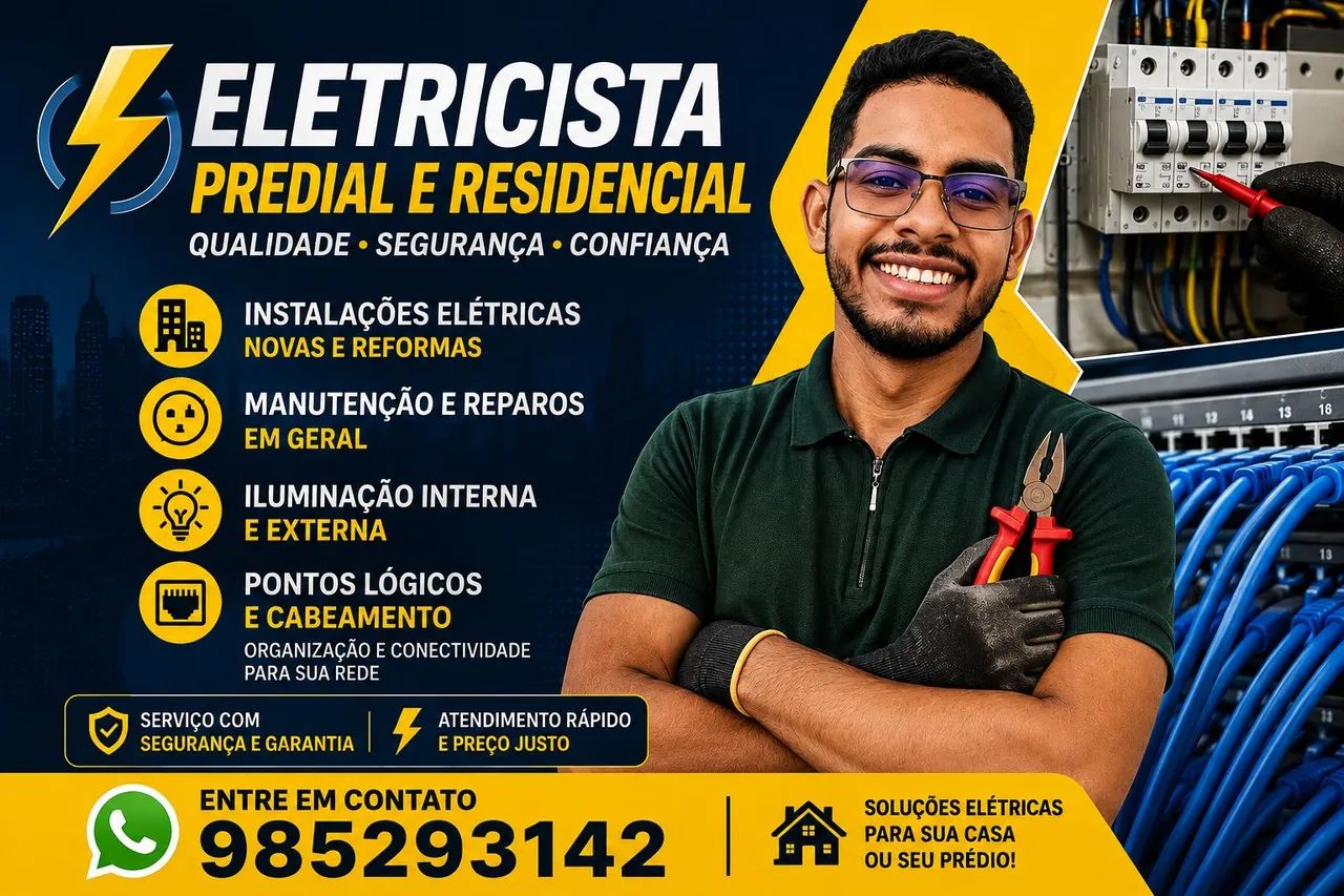 Eletricista predial e residencial 