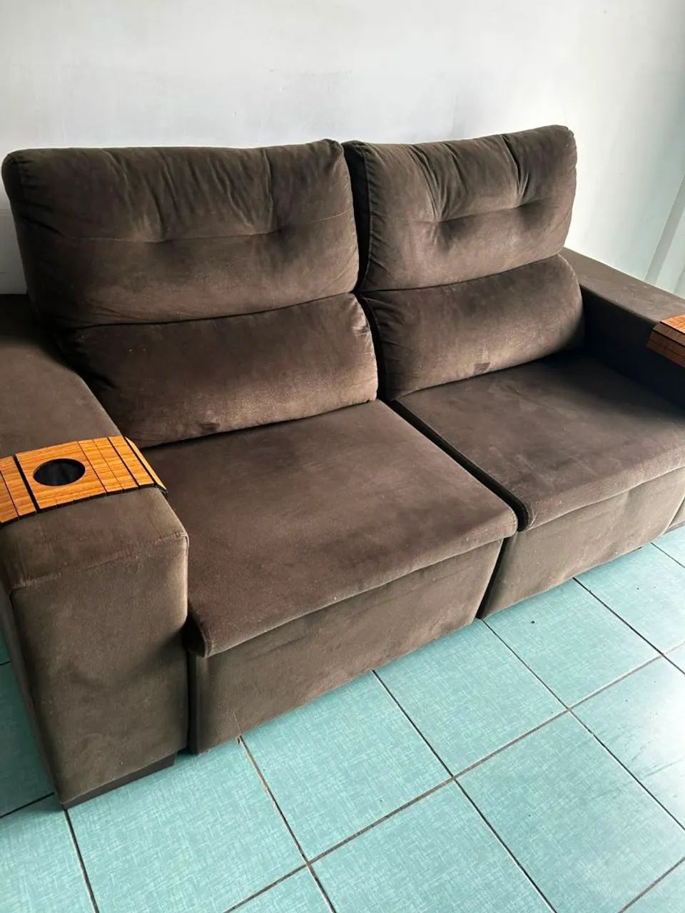 Sofá retrátil em Suede de luxo entregamos  - Foto 3