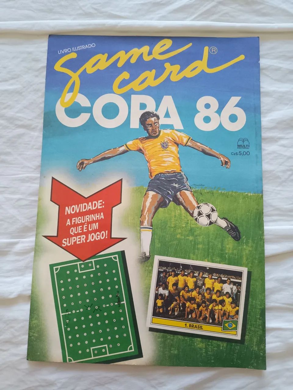 Álbum Game Card Copa do Mundo 1986 Multi Editora 