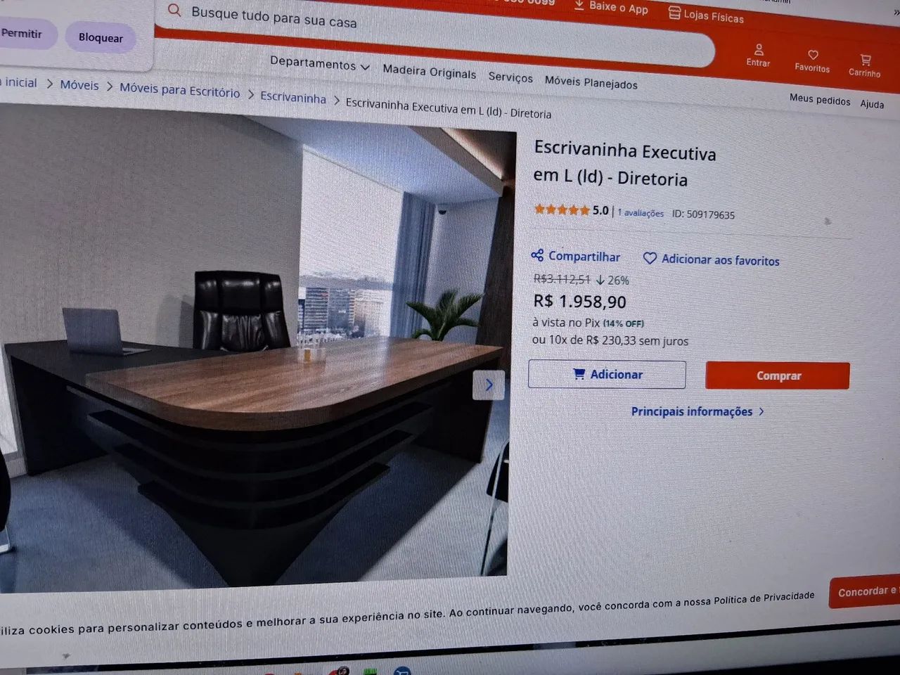 Mesa Presidente L  -  Seminova  - Foto 5