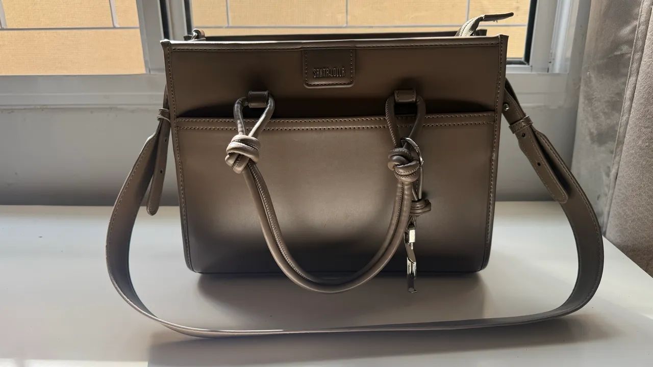 Bolsa Santa Lolla Estruturada Marrom
