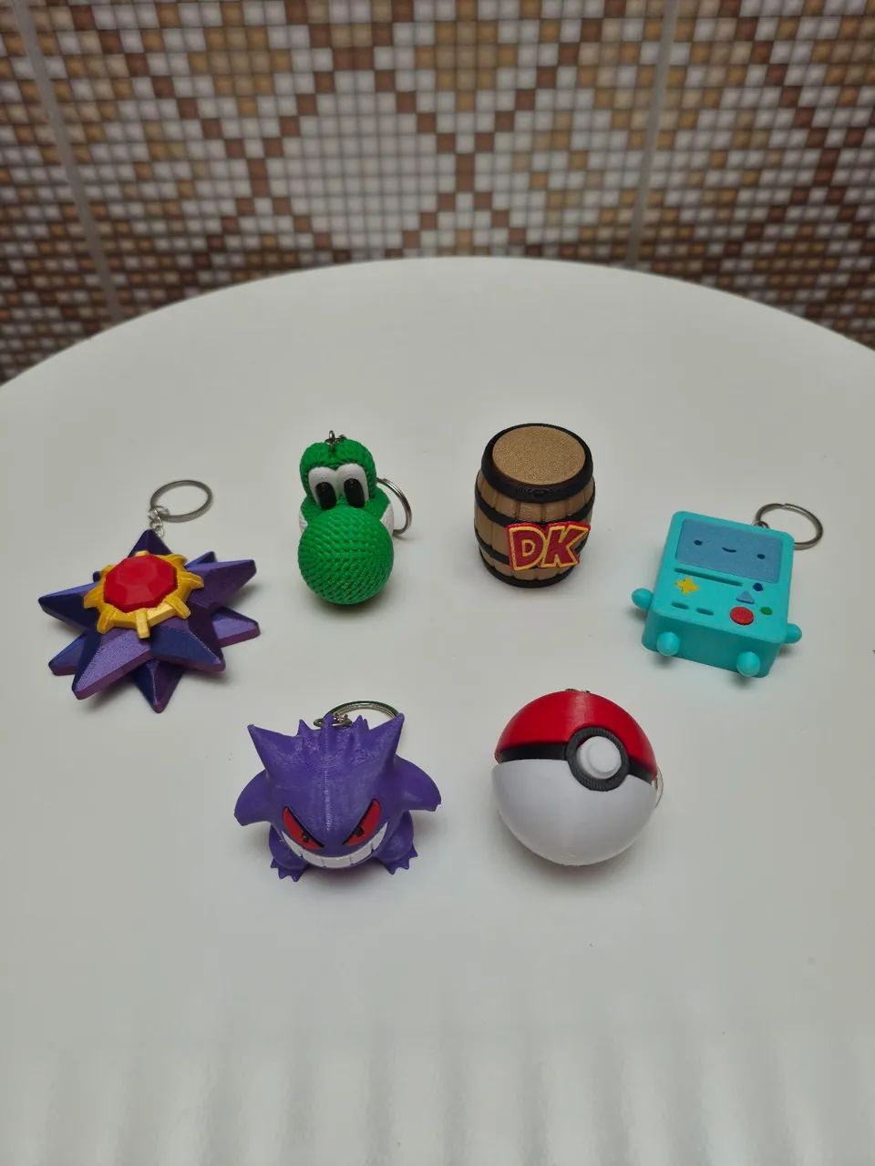 Conjunto com 6 chaveiros de animes diversos em impressão 3D - Foto 2