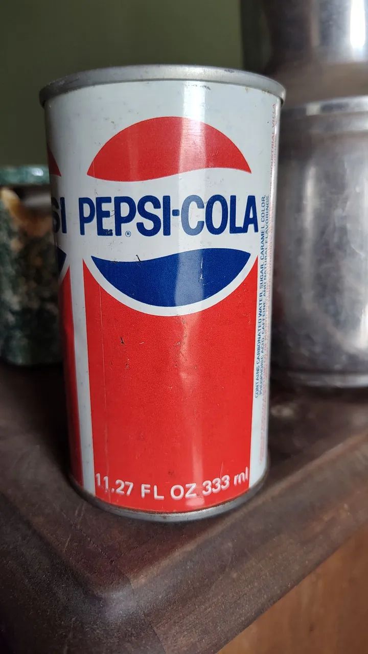 Antiga lata de Pepsi de ferro - Americana