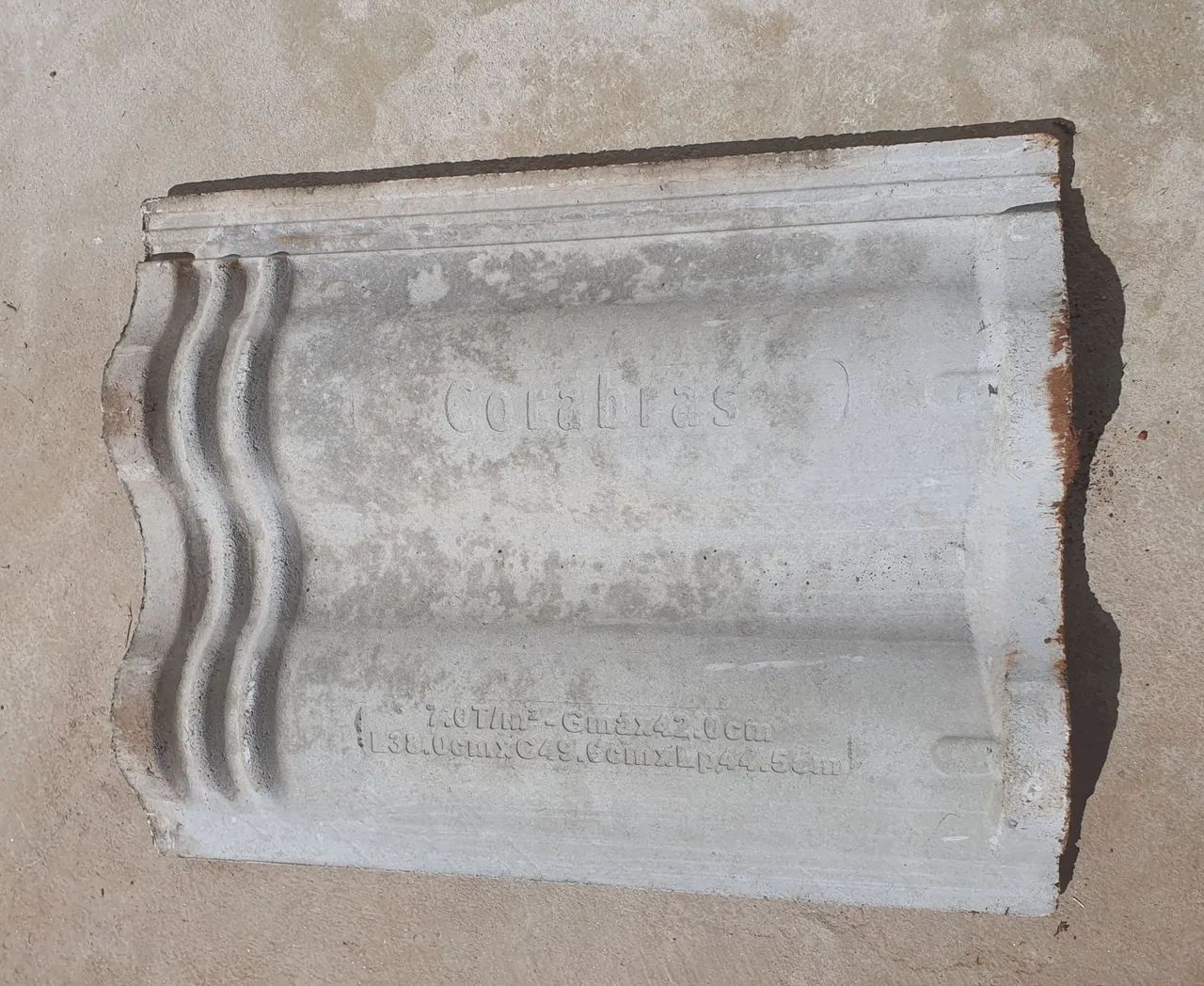Vendo 1300 Telhas de concreto CORABRAS