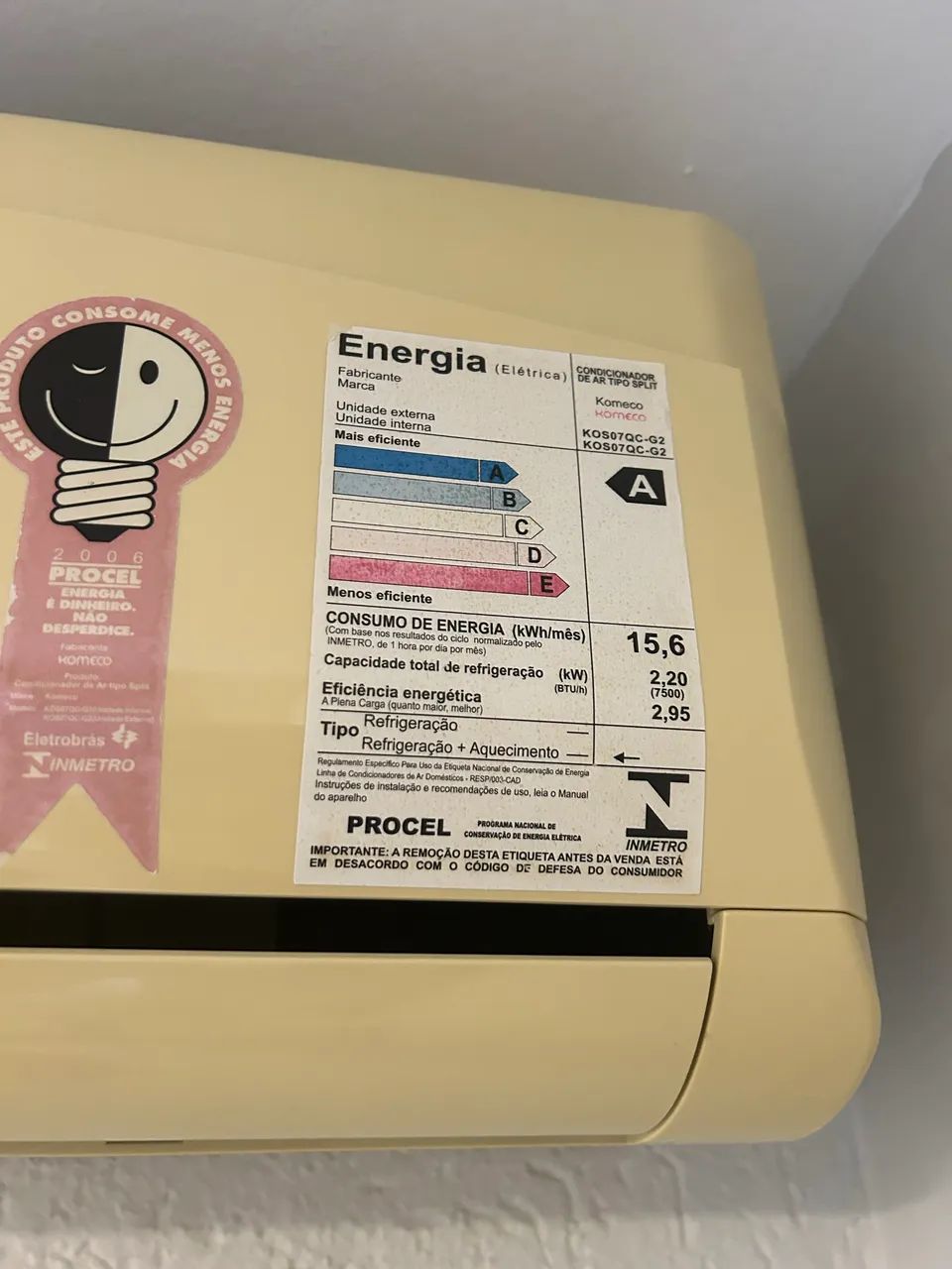 Ar-Condicionado Komeco 7.500 BTUs - Foto 2