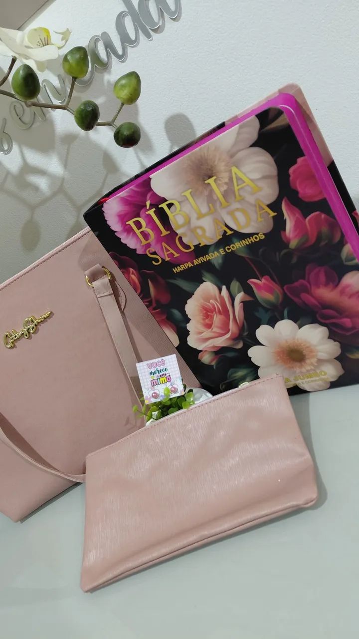 Kit bolsa + biblia Jumbo